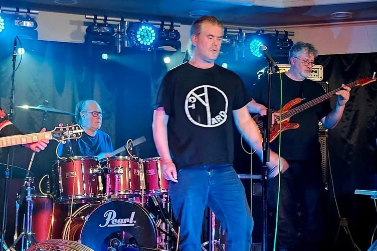 Dusty Plankton performing at a previous gig