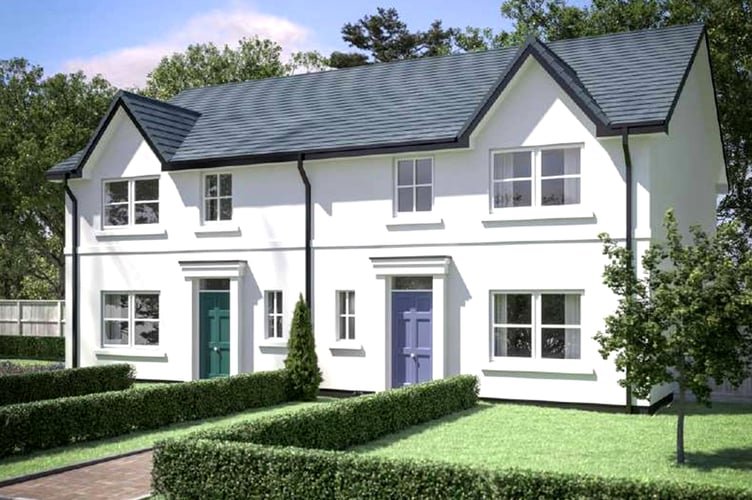 How a semi-detached property will look at the proposed development at the former Buchan site