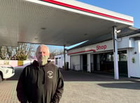 Family behind petrol station steps down