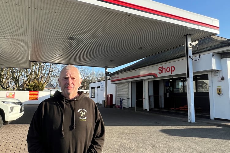 Michael Owen outside Station Garage which is changing hands after 34 years