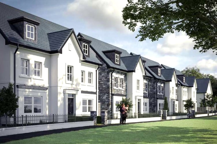 An artist's impression of how the new homes at the Buchan site will look
