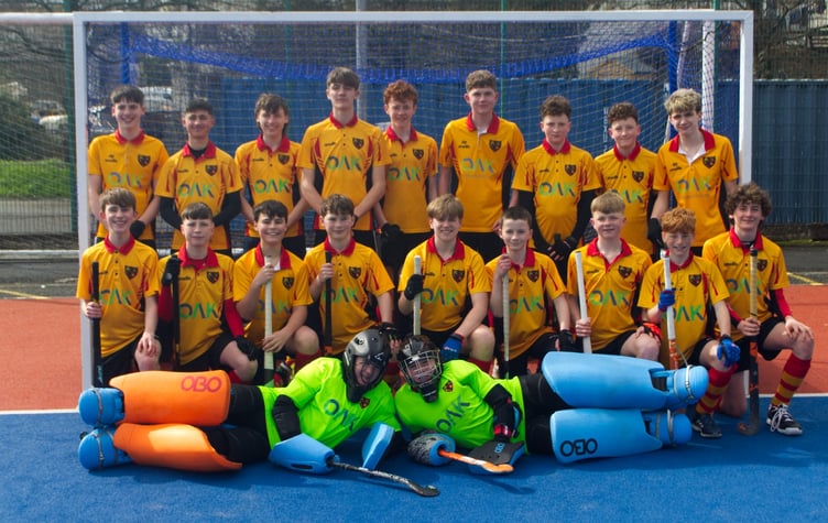 The Isle of Man under-14 boys hockey team that has enjoyed a stellar season, reaching the final of the English Junior Championships