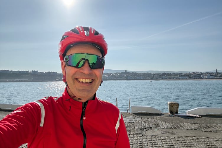 David Hogg in his hometown of Peel