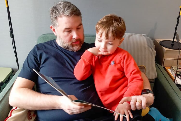Andy with his son Hector