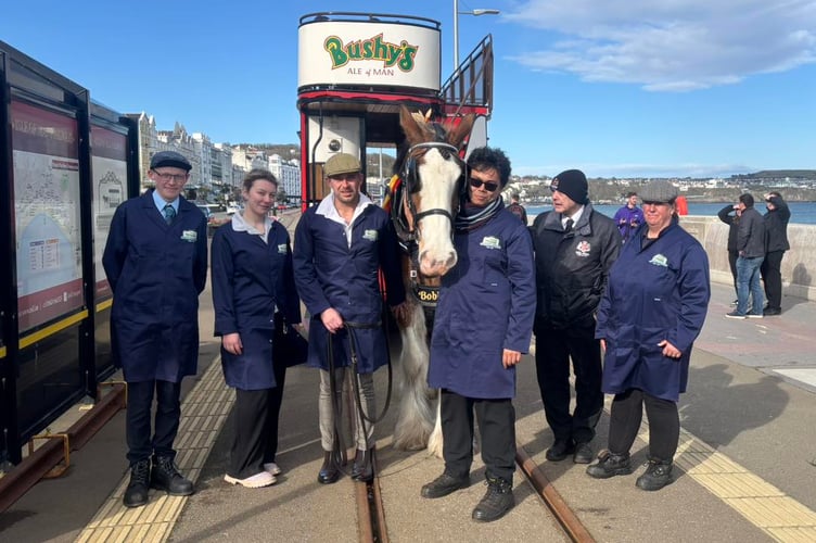 The horse tramway staff marked the occasion by transporting the official opening party to the Villa Marina and pouring the first pint of the festival beer