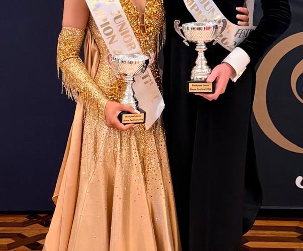 Amélie and Joseph celebrate winning multiple titles at the prestigious competition