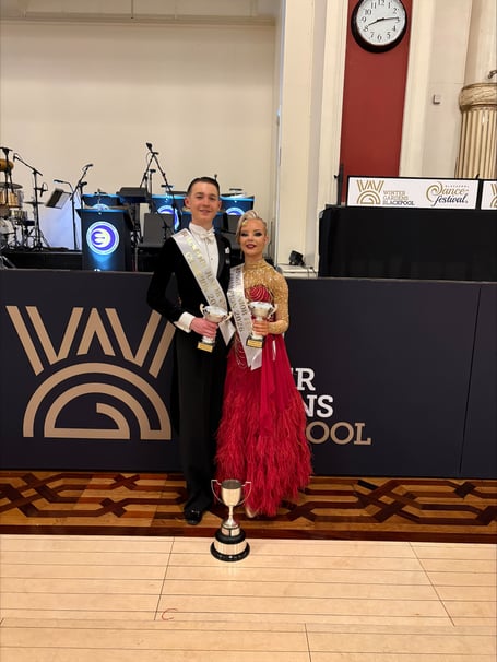 Amélie Jackson and her dance partner Joseph Delaney