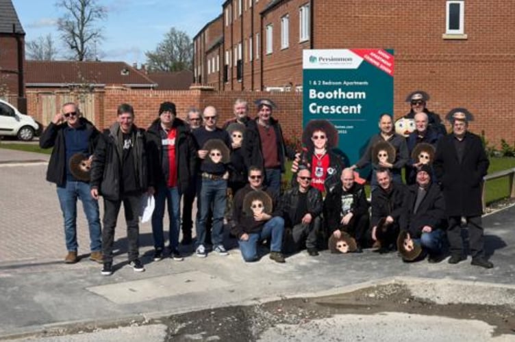 Friends scattered some of his ashes at the site of York City’s former Bootham Crescent ground