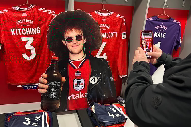 Raz made it into the home team changing rooms!