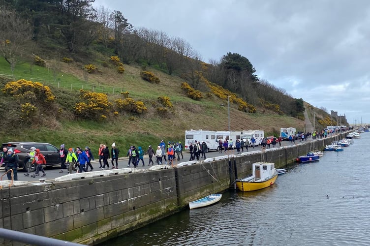 Walkers were also able to track progress in real time as the challenge unfolded.
