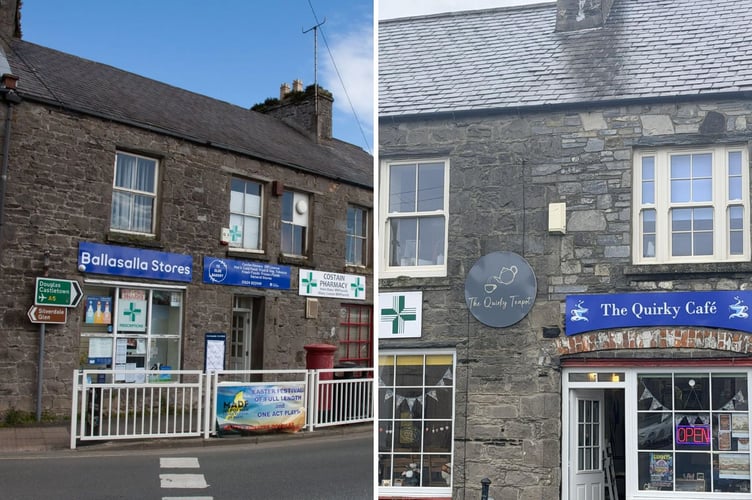 Ballasalla Stores (left) and The Quirky Cafe in Ballasalla have issued a plea to islanders