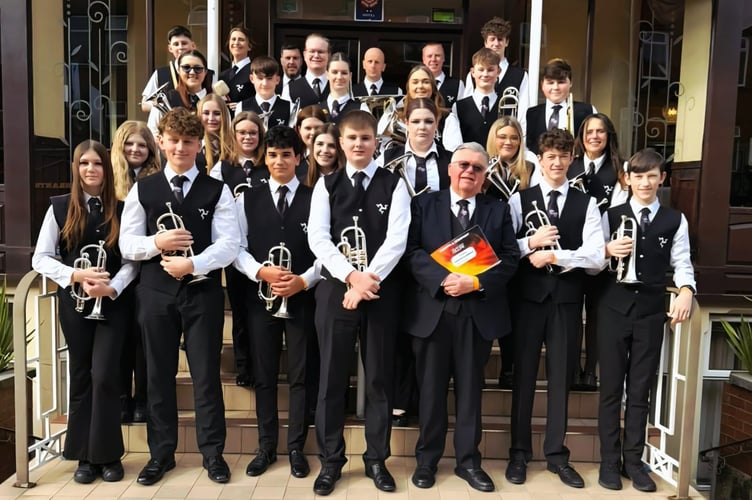 The Manx Youth Band in Blackpool earlier this year