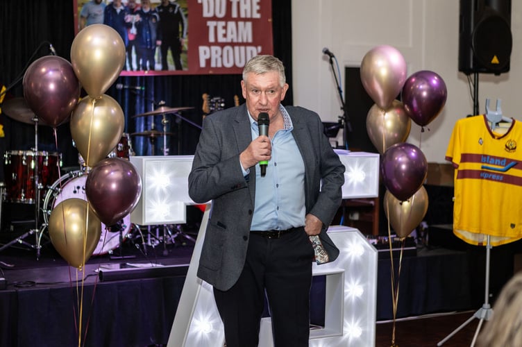 Guest of honour Kevin Sheedy, who played 46 times for the Republic of Ireland national team and scored the country's first ever goal in a FIFA World Cup finals 