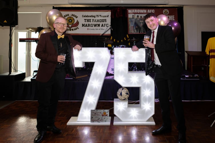 Chairman Neil Withers with committee member Tom Curphey