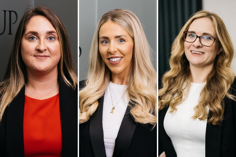 (Left to right) Emma Quayle, Kirsty Duke and Gemma Quayle