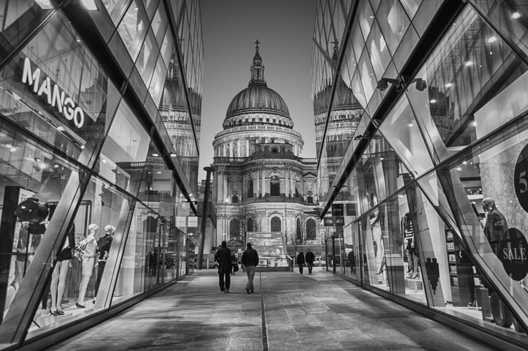'St Pauls by Night' by Jeremy Broome-Smith gained best mono image in the competition