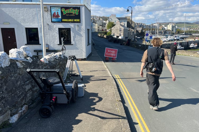 Athol Street was closed for filming