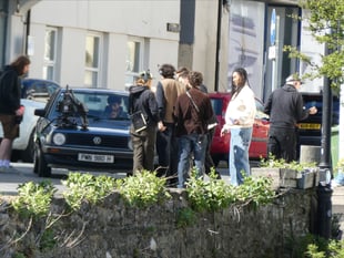 Lights, camera, action as village shines for filming of new movie