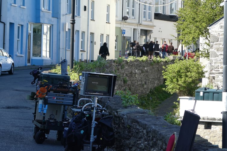 Athol Street was closed for filming