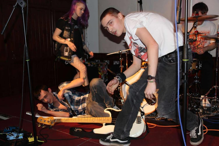 The band are building a reputation for being a bit wild on stage