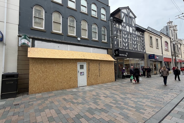 Work underway to expand the Superdrug store in Douglas