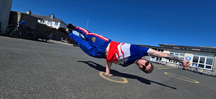 Break-dancer Jack Stephenson