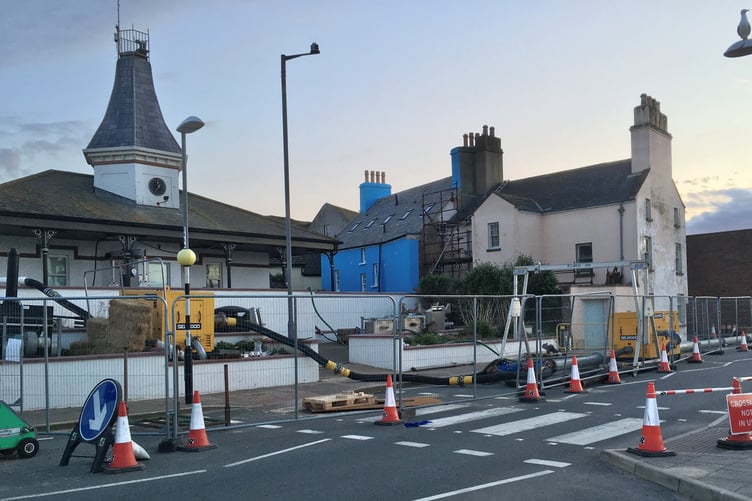 Work continues to revamp the Peel pumping station on Shore Road