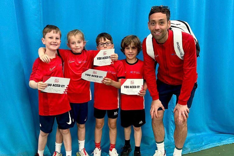 The Isle of Man under-eights boys tennis team
