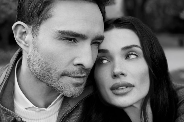 Amy Jackson and Ed Westwick on April's cover for Principle magazine (GEORGINA PRESTON/PRINCIPLE MAGAZINE)