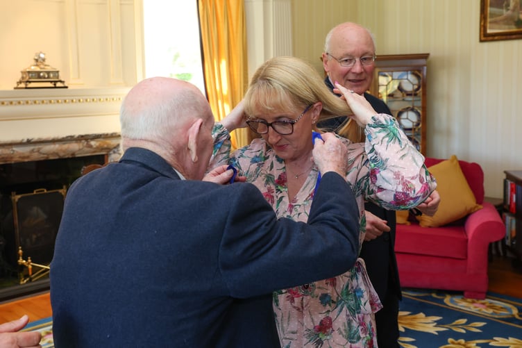 Former Arbory Parish Captain Ray Gawne passes on the responsibility