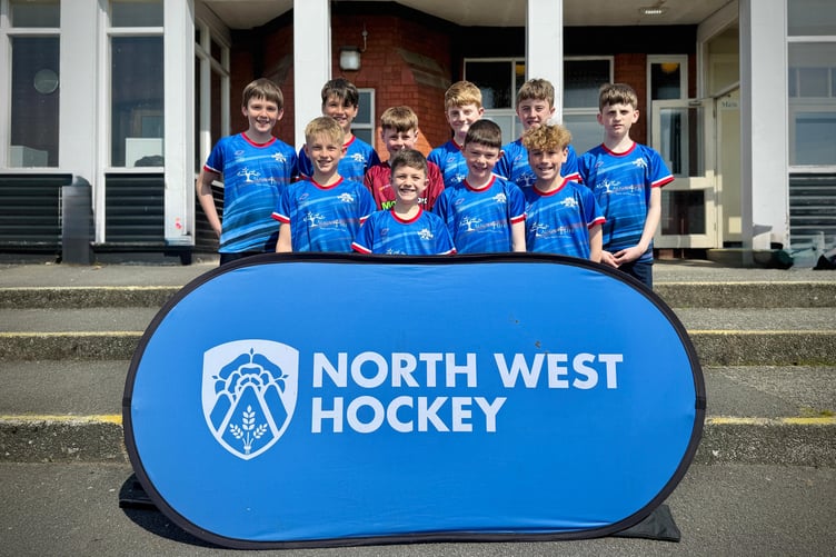 The Valkrys under-12 side that beat fellow Manx side Vikings to finish third in the North West Regional Finals of England Hockey’s In2Hockey Competition