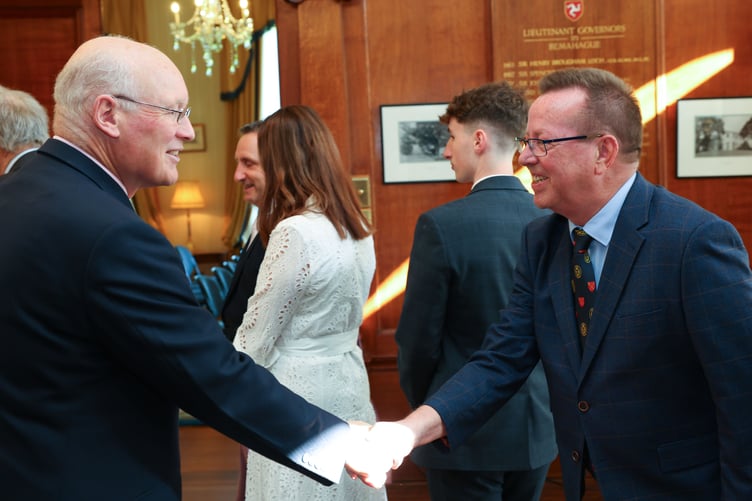 The Lieutenant Governor welcomes Tim Glover, MHK for Arbory and Rushen