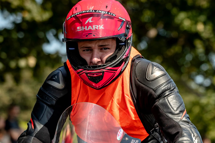 Franco Bourne ahead of last year's 'pilot lap' (Photo: Isle of Man TT Races)
