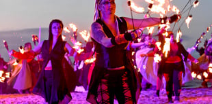 Incredible pictures as Oie Voaldyn fire festival lights up night sky