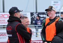 Dean Harrison on the pace from the off at North West 200