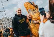 Pictures as Tyson Fury cheers on runners at 'Jurassic Sprint' charity event