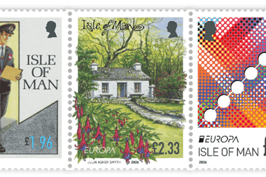 A collection of the Manx EUROPA stamps across the years