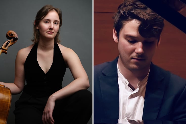 Cellist Clara Hope Simpson and pianist Phillip Leslie