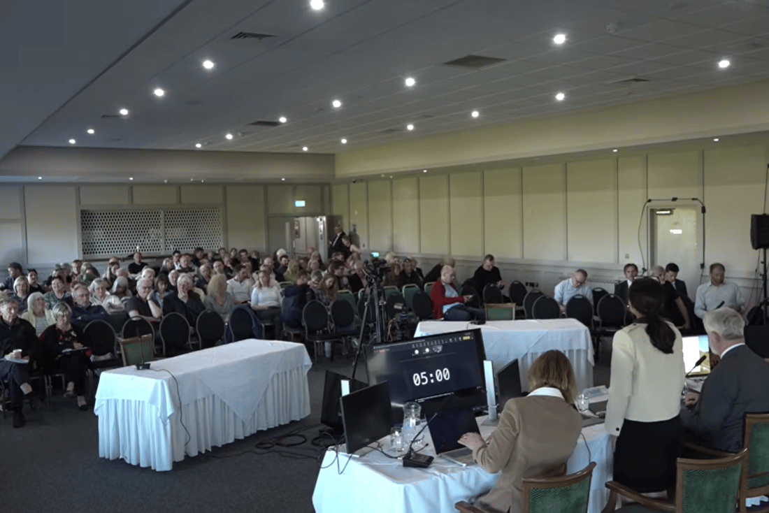Higher than the Eiffel Tower: Fears over industrial-sized’ windfarm dominate three-hour public meeting