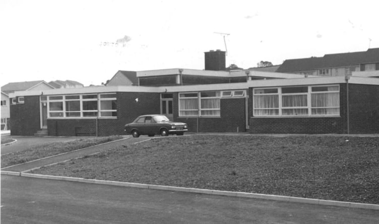 Anagh Coar Primary School when it first opened in 1976