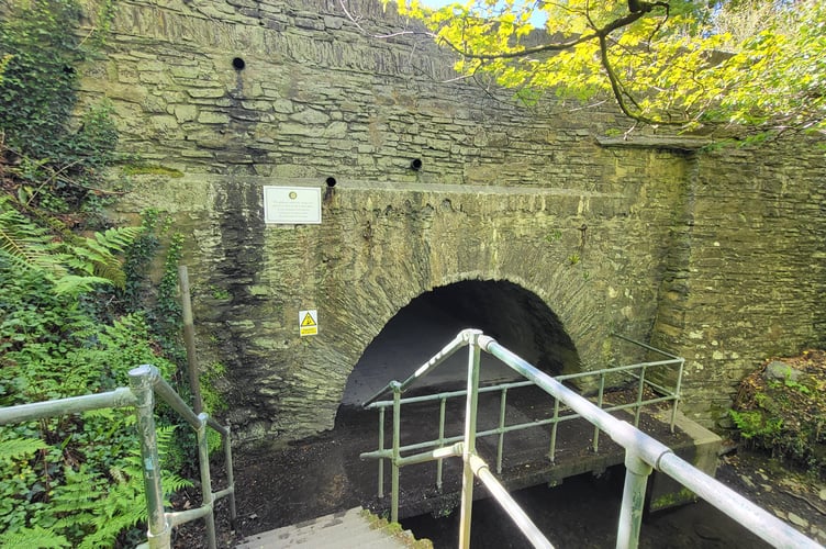 The new signage on the path that links Molly Quirk's Glen and Groudle Glen in Onchan