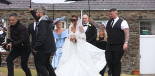 Watch the moment Tyson Fury walks daughter Venezuela into church