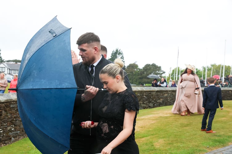Molly-Mae Hague at the wedding of Venezuela Fury and Noah Price at St John's in the Isle of Man
