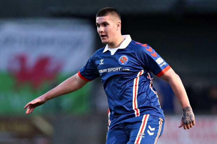 The former Union Mills and St George's centre-back signed for the Welsh outfit in February (Photo: Dinas Bangor City 1876)