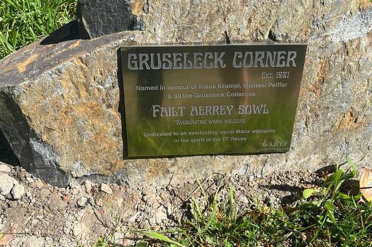 Gruseleck Corner now has a plaque to mark Klaus' spot 
