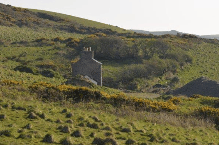 The old cottage at Raby Beg has been demolished