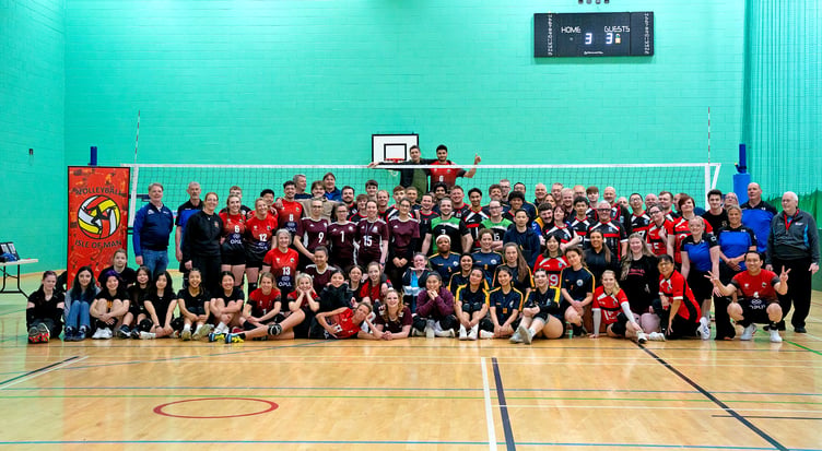 The various teams that competed in the fourth annual Manx Invitational Tournament at the National Sports Centre last weekend