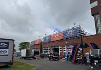 Pictures show preparations at Grandstand as organisers gear up for Isle of Man TT
