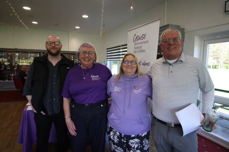 The Cruse Bereavement Support team Mark Henthorn, Mary Doyle, Claire Brew and Sam Skelton