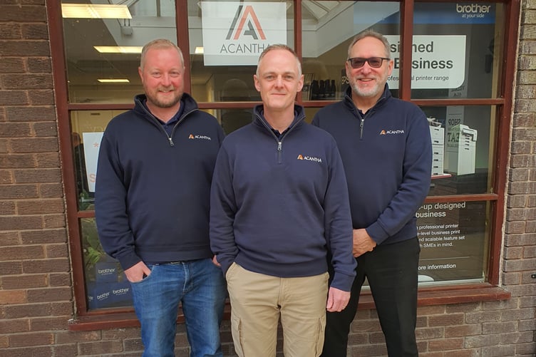 (Left to right) Acantha Group's Tim White, Richard Corlett and Tim Shaw